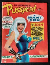 The Adventures Of Pussycat #1. (1968) Marvel Comics Bill Everett Cover & Pin Up  picture