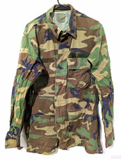U.S. Army Woodland Camouflage BDU Field Jacket Coat w/ 