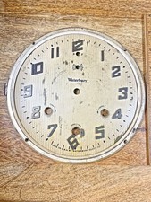 Old Waterbury Westminster Chime Clock Dial Pan (See Pics to ID Mvmt) (KD603) picture