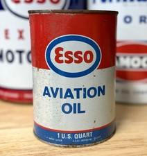 Vintage Esso Aviation Oil Can Quart Empty picture