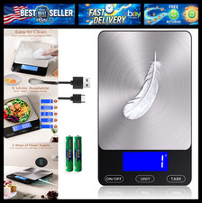 Food Scale -33lb Digital Kitchen Scale for Food Ounces Grams Rechargeable 304 St picture