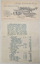 Antiquarian Dec 1898 Bill of Lading Letterhead Machinist Steamships Boilermakers picture