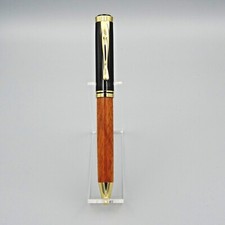 HANDMADE OXFORD PEN with GONCALO ALVES BARREL and GOLD TRIM picture