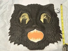 Rare  Size Antique Vintage Halloween Large Cat Diecut Decoration Germany picture