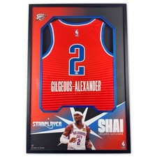 Shai Gilgeous Alexander Signed & Framed Jersey - PSA COA - Autograph OKC Thunder picture