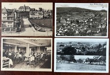 Lot of 4 German 1943 WWII Postcards Posted Adolf Hitler Stamp Postmarked Germany picture