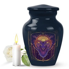 Zodiac Love - Abstract Themed Memorial Large Cremation Urn Keepsake picture