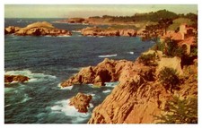 postcard Point Lobos and coastline Highway 1 Carmel California A2282 picture