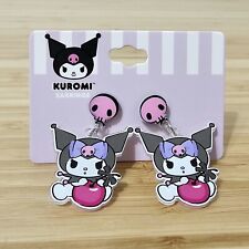 Sanrio Kuromi Cherry Charm Earrings picture