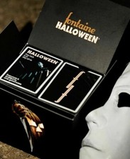 IN HAND Fontaine Halloween Michael Myers Brick Box w 12 Decks Playing Cards NEW picture