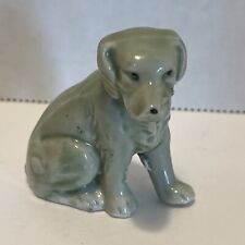 Vintage  Porcelain Green Dog Figure From Japan picture