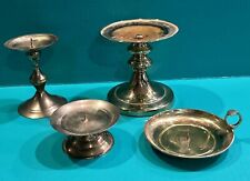 Mixed Lot of 4 Vintage Brass Candlesticks Holders Hosley Copper Craft Jaimson picture