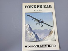Windsock Datafiles #15 Fokker E.III P M Grosz WWI Aircraft Military picture