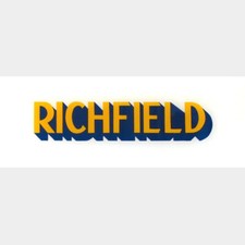 Richfield Flat Ad Glass (AG447) - SEE DESCRIPTION picture