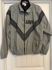 US Army JWOD Skilcraft IPFU Jacket Windbreaker Men’s Size Large Regular Nylon picture