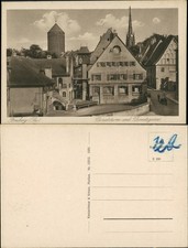 Postcard Freiberg (Saxony) Donatsturm Donatgasse 1920 picture