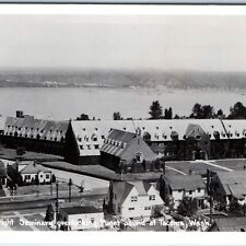 c1930s Tacoma, WA Birds Eye RPPC Puget Sound from Annie Wright School Photo A165 picture