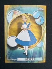 2026 Topps Chrome Disney ALICE Gold Refractor /50 picture