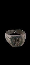 Unique Antique ring Soldiers Central European Polish Pride ww2 era Poland picture