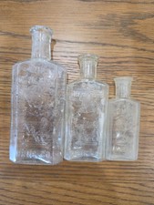 *RARE* Antique The 3 Blue Bird Drug Co. San Mateo Ca. 1800's 3.5-4.5-5.5 