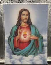 Scared Heart Of Jesus 3D Lenticular 10x14 Photo Print-New picture