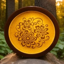 Homer Laughlin Gold Glade Dinner Plate 10 1/4