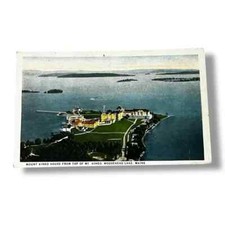 Postcard Mount Kineo House Top of Mt Kineo Moosehead Lake Maine c1926 D140 picture