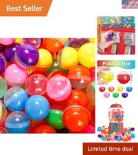 Transparent Plastic Capsules - 140pcs for Creative Uses in 7 Bright Colors picture