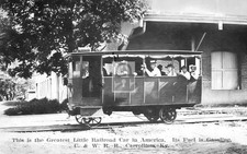 Railroad Train Station Gasoline Car Carrollton Kentucky KY - Reprint picture