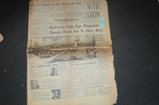 1954 Chicago Auto Show Newspaper Special Edition Chevy Corvette Pontiac Ads picture