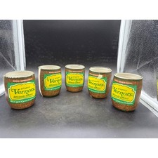 Vintage Vernors Ginger Ale Barrel Glasses 10oz Set of 5 Soda Advertising Collect picture