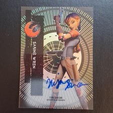 2015 Topps Star Wars High Tek Tiya Sircar / Sabine Wren Autographed SSP picture