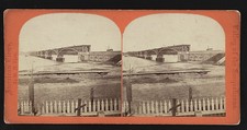 Photo:Havre de Grace MD Railroad Bridge 1860s Stereoview Chesapeake Bay picture
