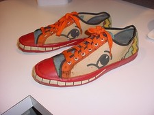rare,unused 1970's Peter Max GRIN SMILE Tennis Shoes Sneakers by Randy picture