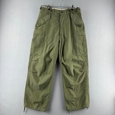 Vintage 50s Military Pants Mens Medium 34x29 Korean War Cargo M-51 Field Baggy picture