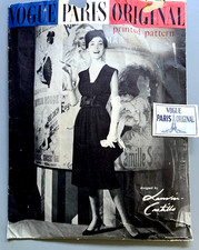 RARE 1958 VOGUE PARIS ORIGINAL LANVIN-CASTILLO #1408 CUT/COMPLETE W/LABEL SZ.20 picture
