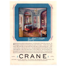 1929 Print Ad Crane Fixtures Fittings Piping Beautiful Victorian Bathroom picture