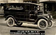 Watertown NY Delivery Truck HH Babcock Co. c1920 Real Photo Vintage Postcard bhn picture