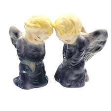 VTG Royal Copley Pottery Praying Angel Wall Pocket Planter Boy Christmas 6