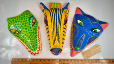 Vintage Collection Mask Set (3) by Gina Truex — Hand-Painted Folk Art — RARE picture