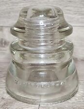 Vintage  INSULATOR - HEMINGRAY- 45 - Made in USA 23-42 - Clear Glass picture