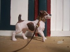 Jaapi BROWN/GOLD small dog collar for Breyer MODEL dogs, NOT FOR REAL DOGS picture