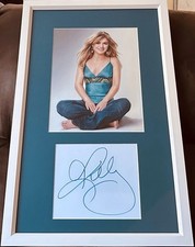 Kelly Clarkson cut autograph signed custom framed w/8x10 photo JSA American Idol picture