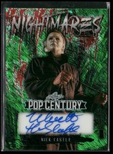 2026 Leaf Pop Century - Nightmares Autographs Shimmer Green Nick Castle 1/1 picture