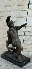 Bronze European Style Modern Art Deco Roman Greek Spartan Warrior Sculpture Gift picture