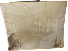 Rare Atq Train Interior Pinzon Drawing Room Photograph Large Cabinet Card OOAK picture