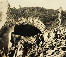 Japanese Army Capture Stone Archway Fortress Wall - Nanking China c1937 Photo picture