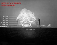 WW2 Photo 8x10 Picture Trinity Atomic Bomb Test Fireball New Mexico 1945 O0034 picture