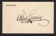 Robert Lansing United States Secretary of State Original Signed Autograph Card picture