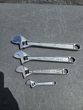 4 Crescent Adjustable Wrenches USA 4,8,10 & 12 In. Crestoloy Different Ages picture